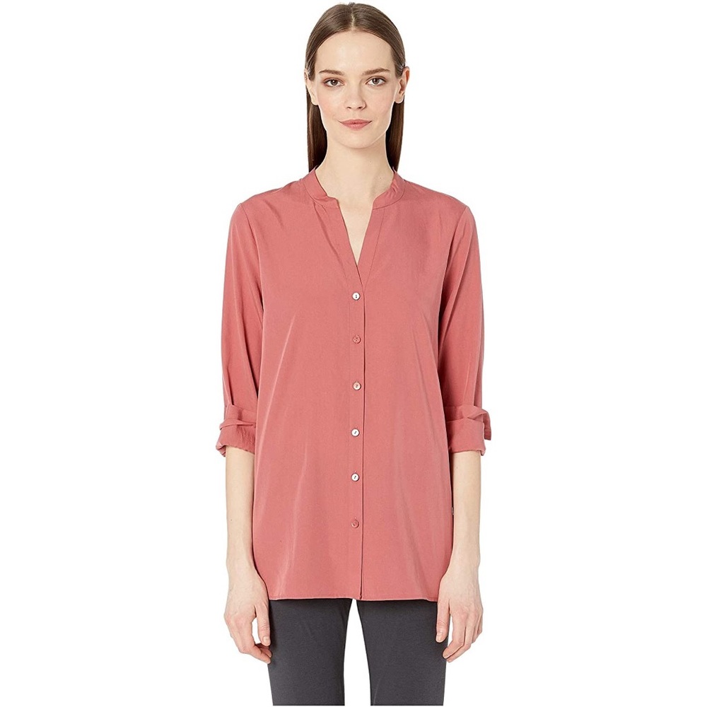 Eileen Fisher Standard Collar Top Size Medium Petite NWT